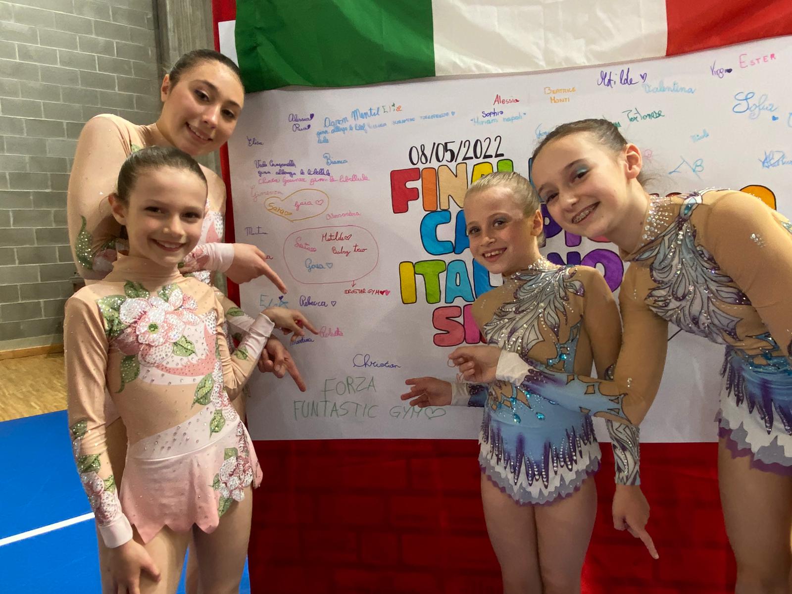 Gaia Balzano con Sara Teruggi e Anna Bullitta con Giorgia Moscatelli.