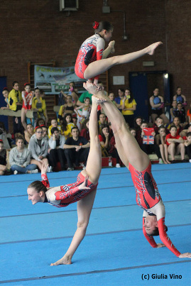 FUNtastic Gym 06, Campionato Acrosport Serie A e B, Prima Gara 2015, Jessica Poletti, Giulia Cerutti, Elisa Crevacore