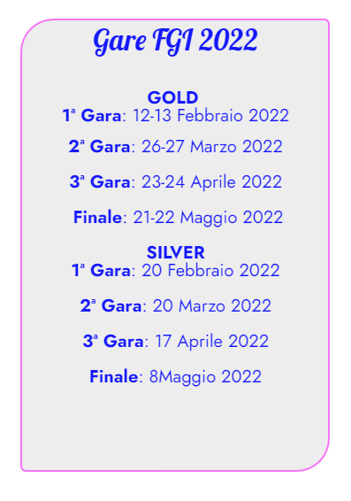 Calendario Provvisorio 2022